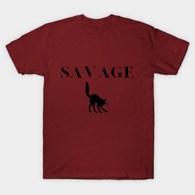 Savage cat T-Shirt by Fayn